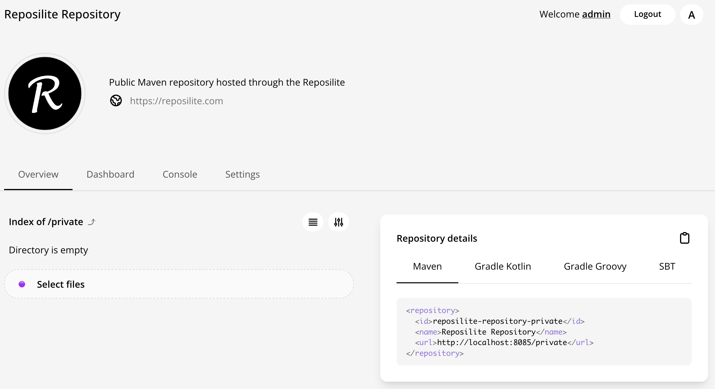 Repository information summary